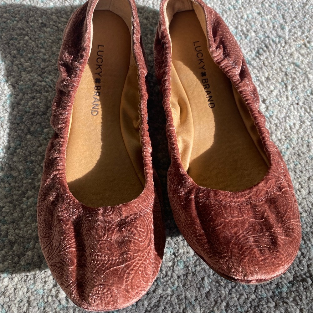 Lucky Brand Velvet Flats